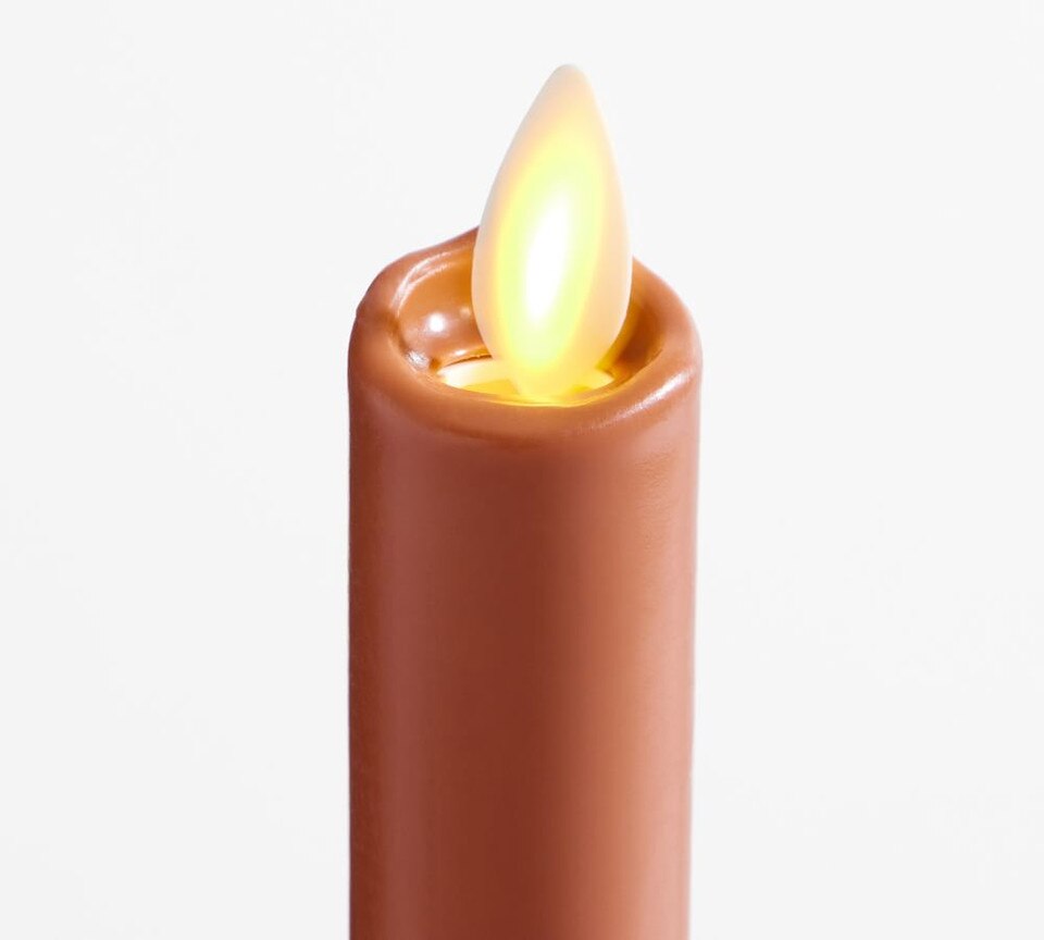 Premium Flickering Flameless Wax Taper Candle Pottery Barn Australia